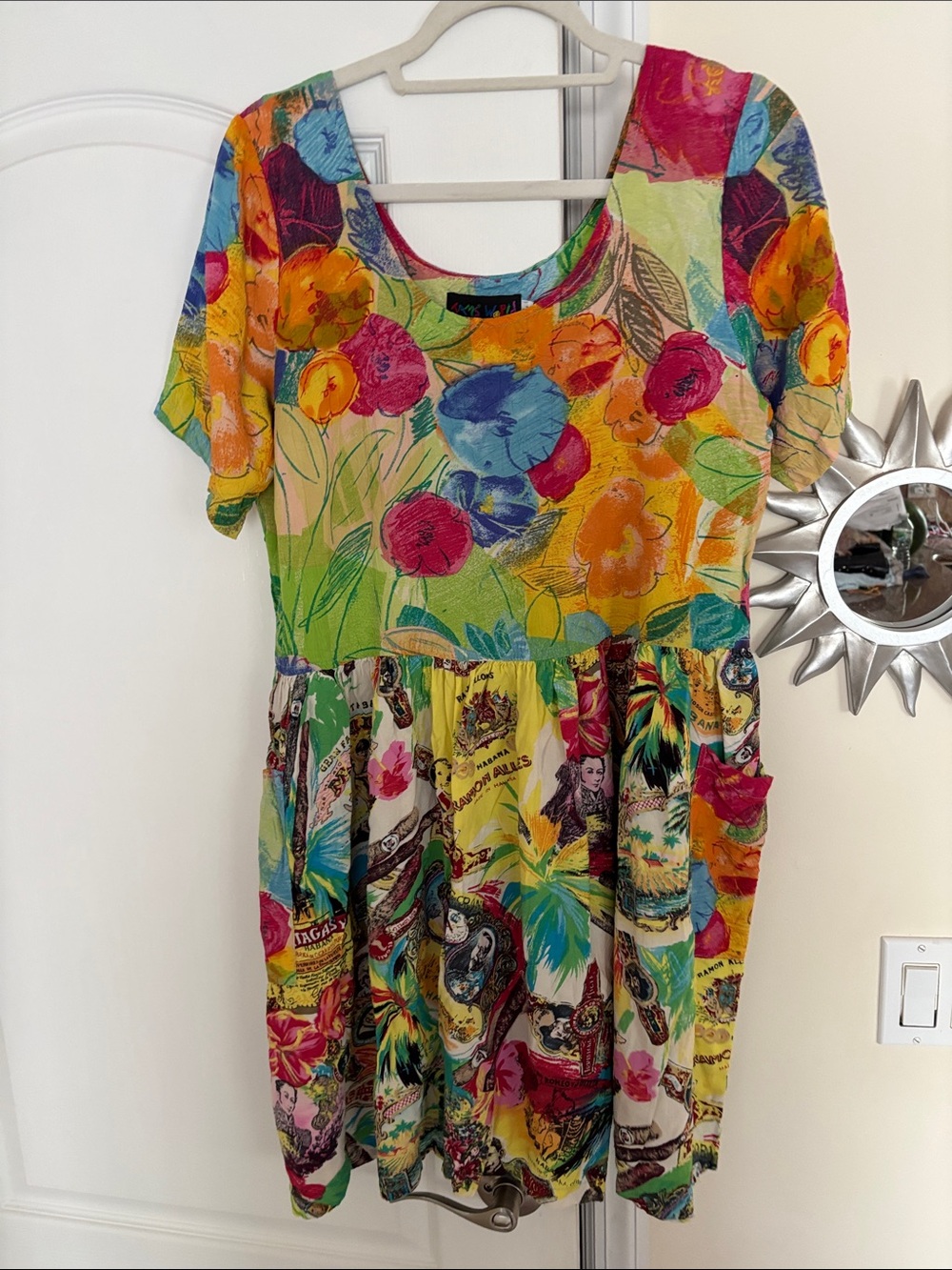 Jams World Ladies Multi Floral Cigar Dress-XXL-RARE!